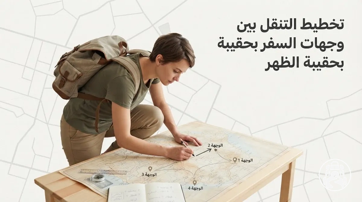 تخطيط التنقل بين وجهات السفر بحقيبة الظهر