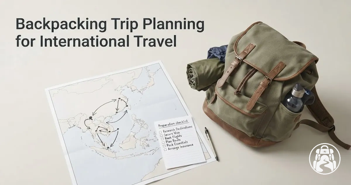 International backpacking trip planning route and preparation overview