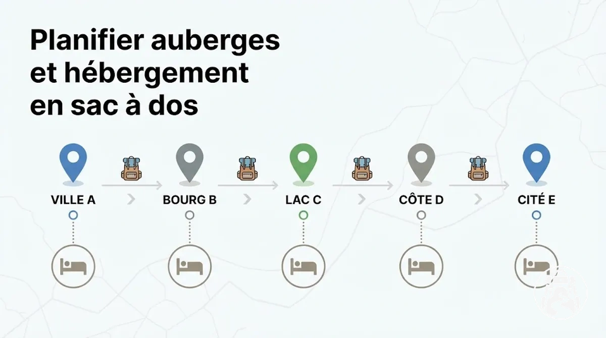 Planification des auberges de jeunesse et de l’hébergement pour un voyage en sac à dos