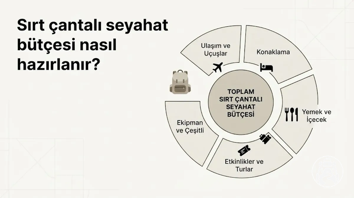Başlıca giderlere göre sırt çantalı seyahat bütçesinin planlanması